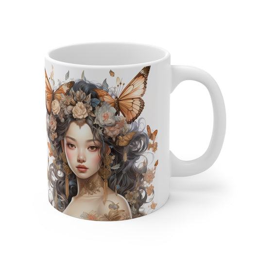 asian fairy queen coffee cup